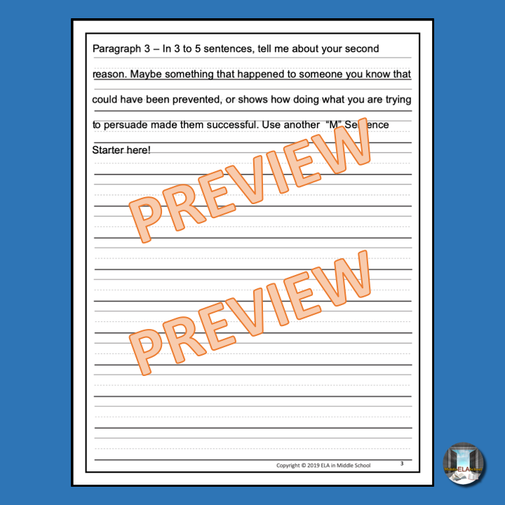 Writing with FRAMEs The Elementary Edition: The Persuasive Essay